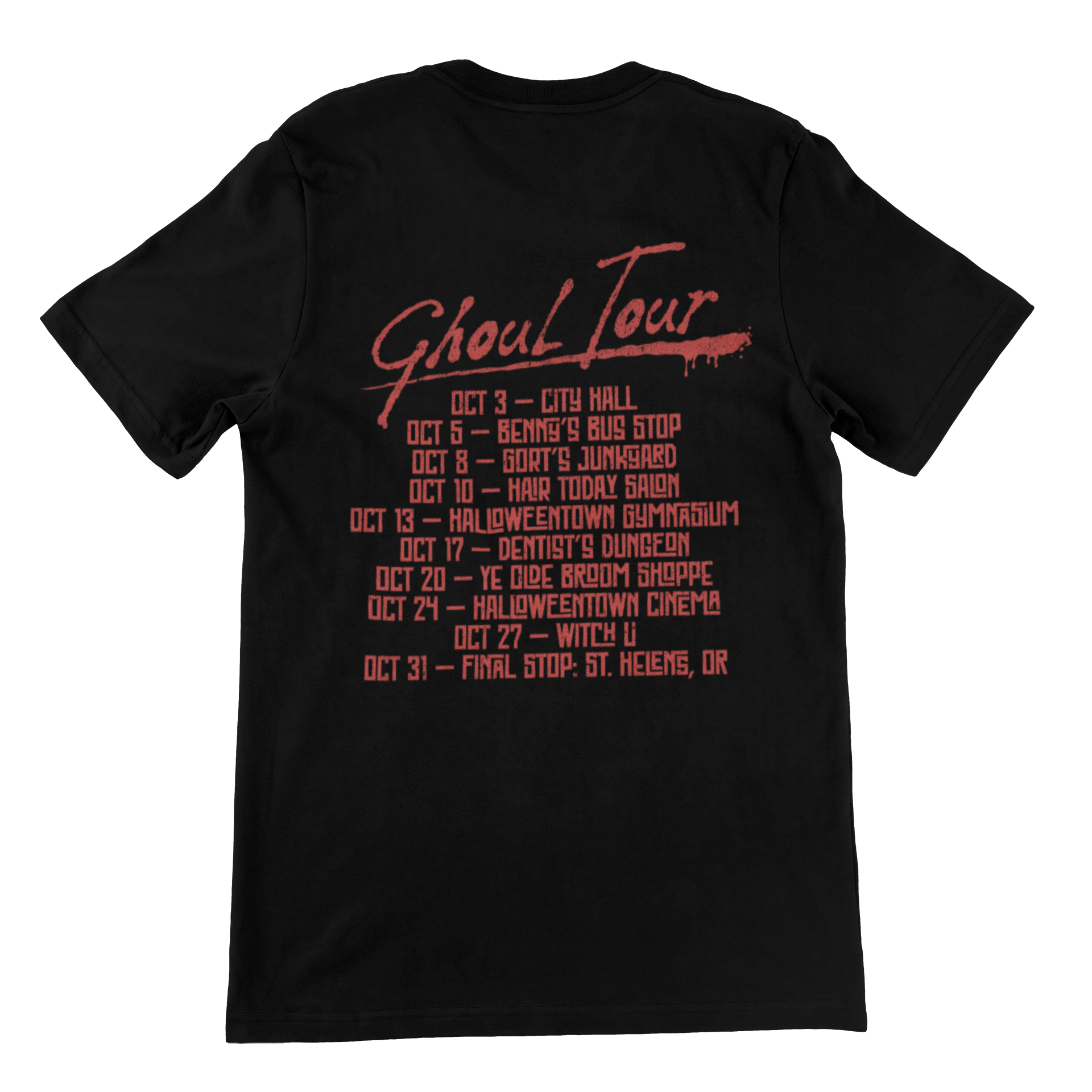 Back from the Dead Tour T-shirt